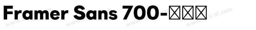 Framer Sans 700字体转换